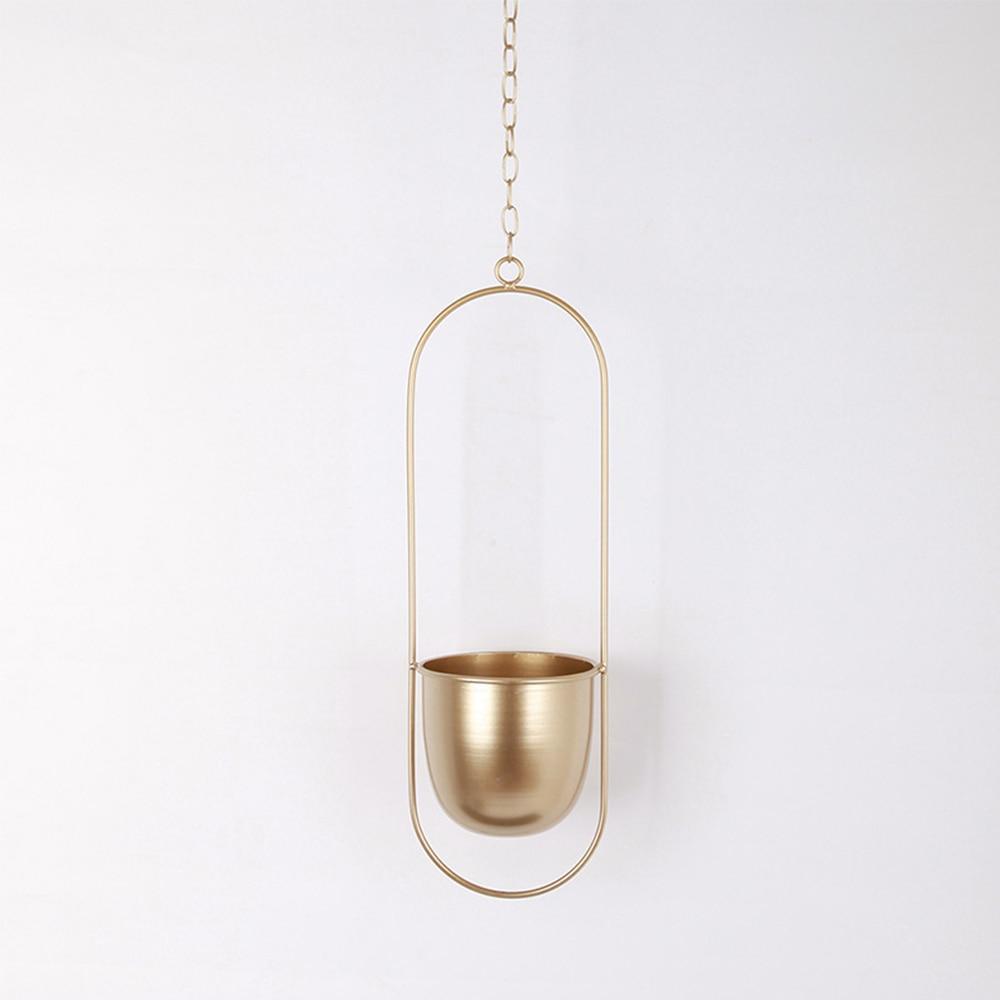 Wandplantenhouder met Minimalistisch IJzeren Frame voor Hangplanten | Sansoti