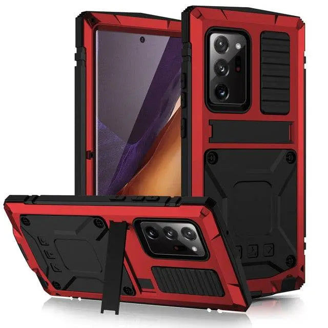 Metal Phone Case with Stand Aluminum Shockproof Protective Cover Smartphone Accessory Rugged | Sansoti