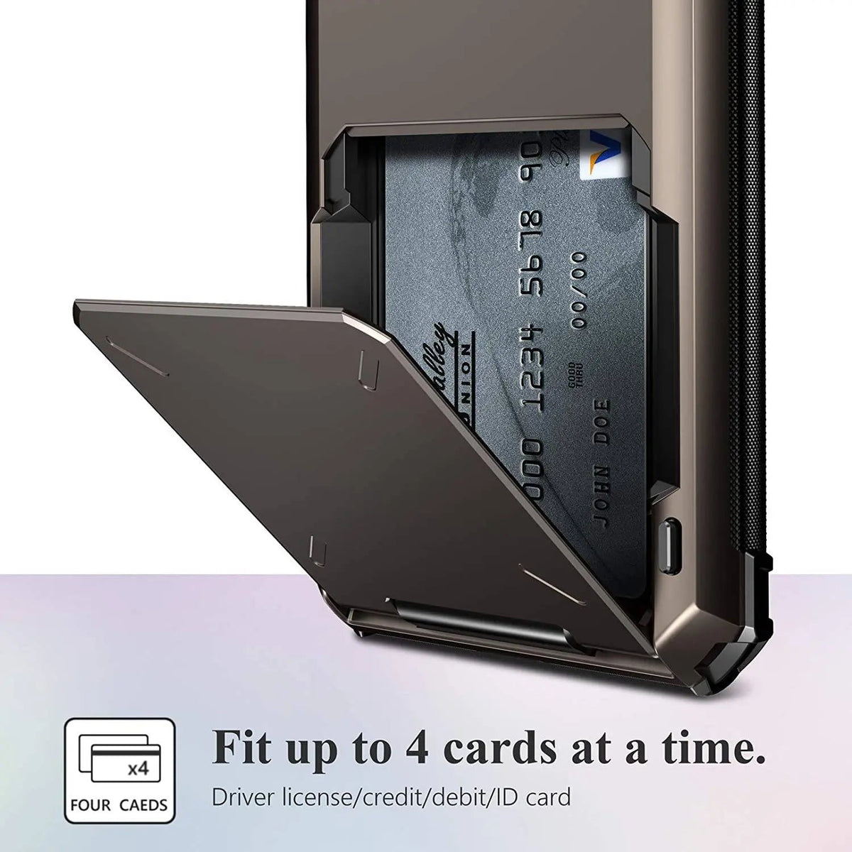 Armor Case with Card Holder for iPhone – Military-Grade Protection Wallet Phone Case for Everyday Use | Sansoti
