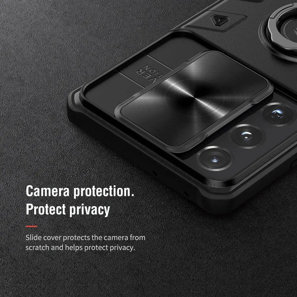 Aluminium Phone Case Ring Stand Camera Protection Samsung Galaxy S21 Ultra Plus Black Green Blue | Sansoti