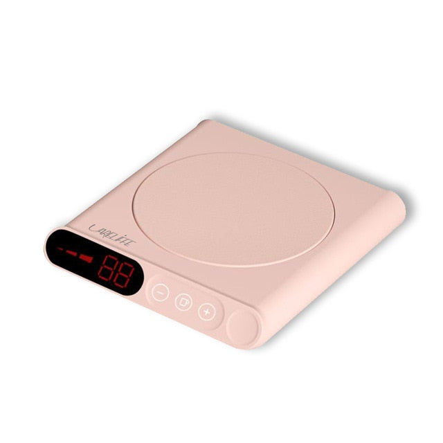 USB Cup Warmer with Timer, Digital Display and Temperature Control for Coffee and Tea, Desk Mat | Sansoti