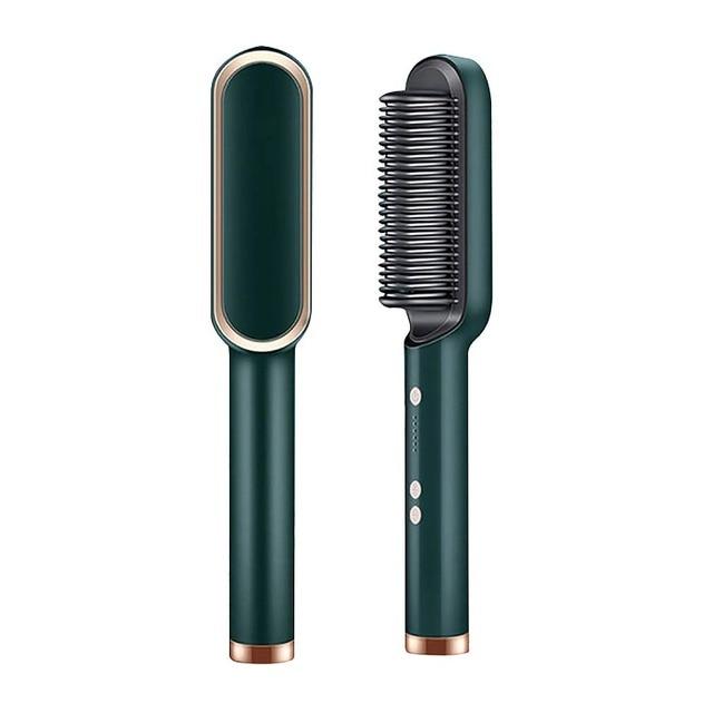 Beheizter Stylingkamm aus Keramik mit Ionenbeschichtung 5 Temperaturstufen professionelles Haarstyling-Tool | Sansoti