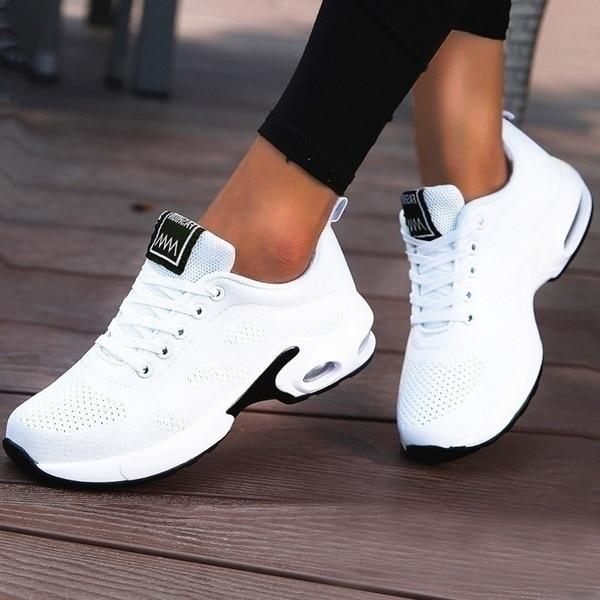 Chaussures de course pour femmes avec soutien orthopédique et plateforme de 4 cm pour confort, amorti et usage quotidien | Sansoti