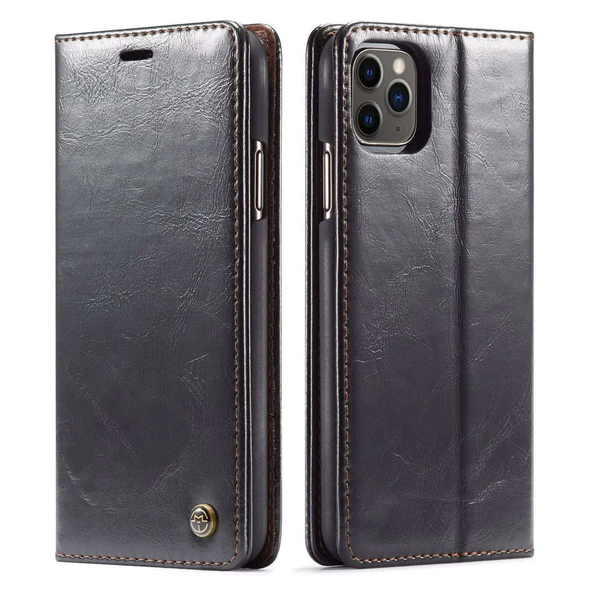 Leather Phone Case iPhone 12 12 Pro 12 Pro Max Camera Protection Fit Grip Everyday Use | Sansoti