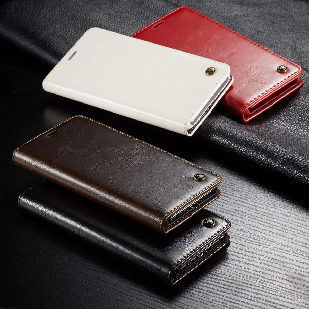 Leather Phone Case iPhone 12 12 Pro 12 Pro Max Camera Protection Fit Grip Everyday Use | Sansoti