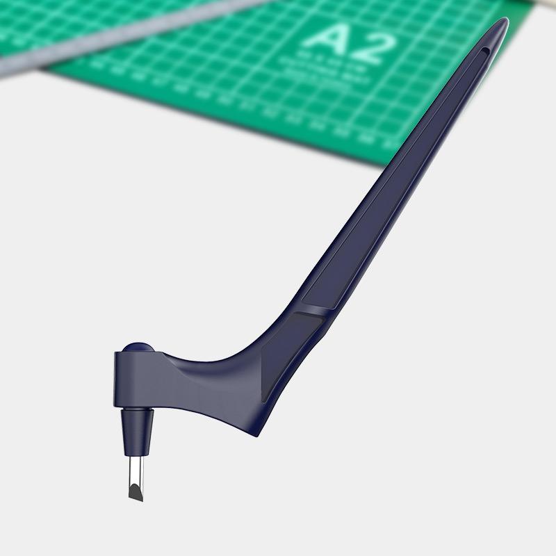 Cutter rotatif à 360° pour papier et film, outil de précision avec manche en forme de stylo pour scrapbooking et loisirs créatifs | Sansoti