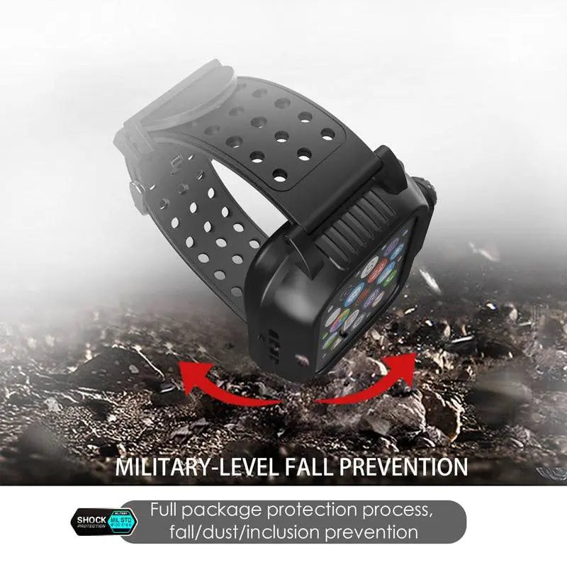 Protective Smartwatch Case with Sports Band for 44mm 42mm Models Silicone Bumper Watch Accessory | Sansoti