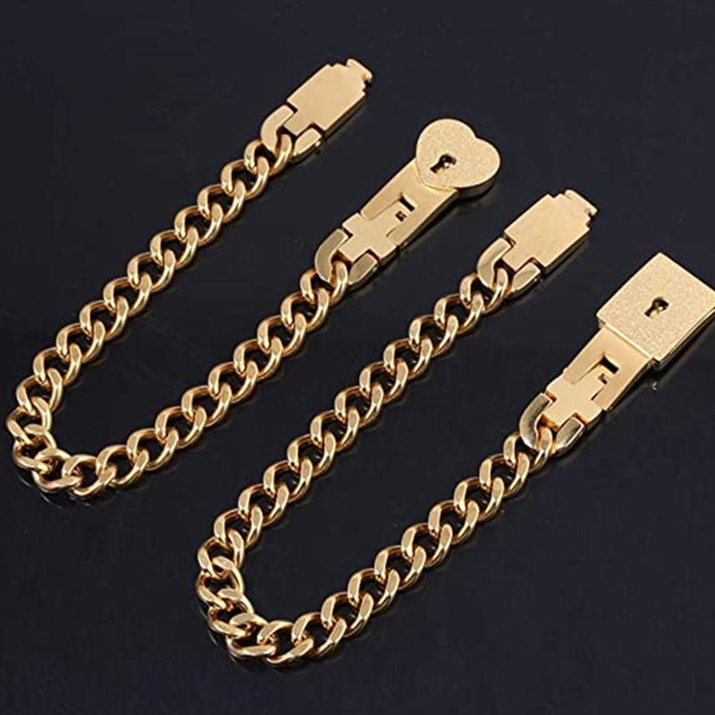 Luxe Partnersieraden Set met Hart Slot en Sleutel – Matching Armbanden voor Koppels | Sansoti