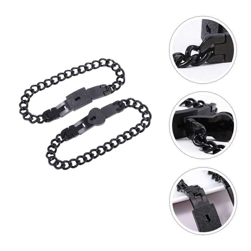 Luxe Partnersieraden Set met Hart Slot en Sleutel – Matching Armbanden voor Koppels | Sansoti
