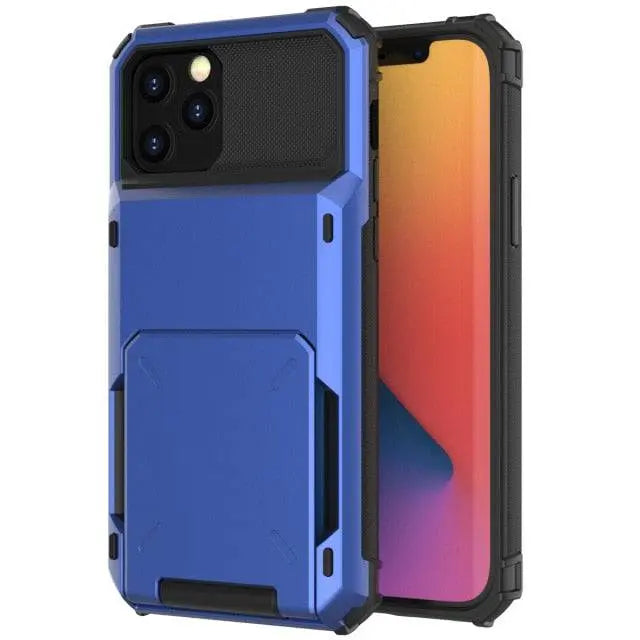 Armor Case with Card Holder for iPhone – Military-Grade Protection Wallet Phone Case for Everyday Use | Sansoti