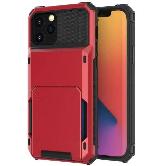 Armor Case with Card Holder for iPhone – Military-Grade Protection Wallet Phone Case for Everyday Use | Sansoti
