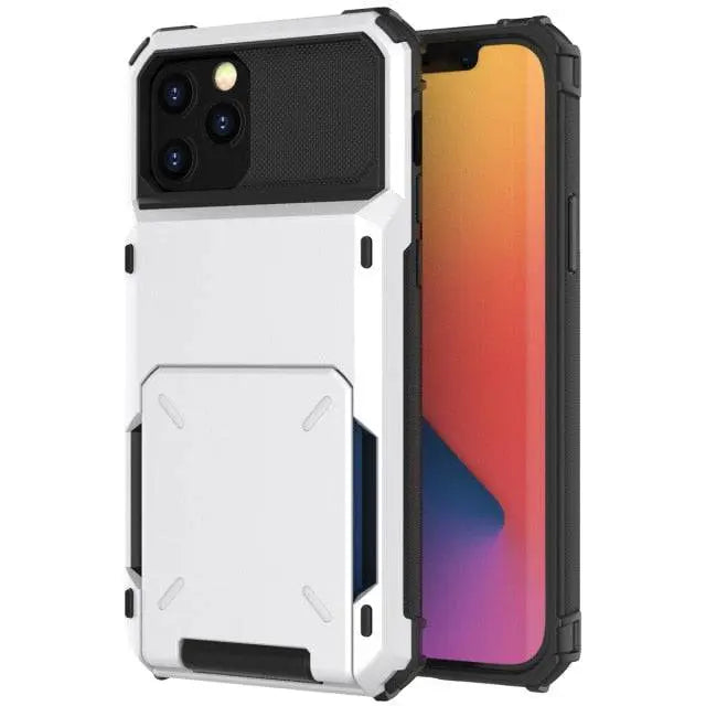 Armor Case with Card Holder for iPhone – Military-Grade Protection Wallet Phone Case for Everyday Use | Sansoti