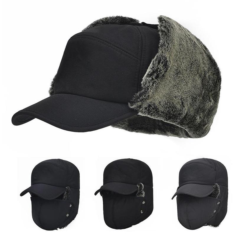Unisex-Wintermütze mit Gesichtsschutz, Ohrenklappen, wasserdicht, winddicht, Ski, Snowboard, Outdoor, Winter | Sansoti