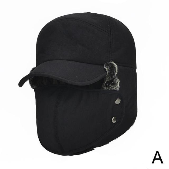 Unisex-Wintermütze mit Gesichtsschutz, Ohrenklappen, wasserdicht, winddicht, Ski, Snowboard, Outdoor, Winter | Sansoti