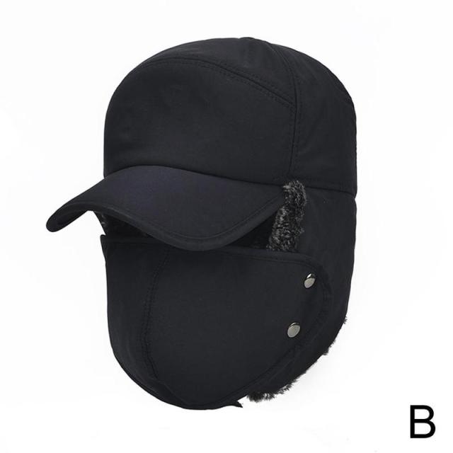 Unisex-Wintermütze mit Gesichtsschutz, Ohrenklappen, wasserdicht, winddicht, Ski, Snowboard, Outdoor, Winter | Sansoti