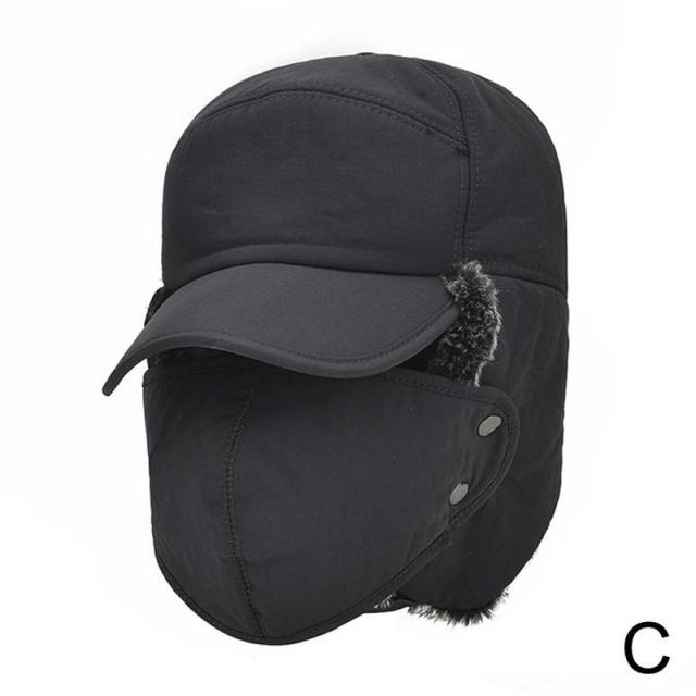 Unisex-Wintermütze mit Gesichtsschutz, Ohrenklappen, wasserdicht, winddicht, Ski, Snowboard, Outdoor, Winter | Sansoti