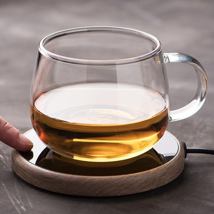 Slimme Kopjeswarmer met Temperatuurregeling – Keramisch Verwarmingsplateau voor Koffie, Thee & Warme Dranken – Automatische Uitschakeling & Waterdicht Ontwerp | Sansoti