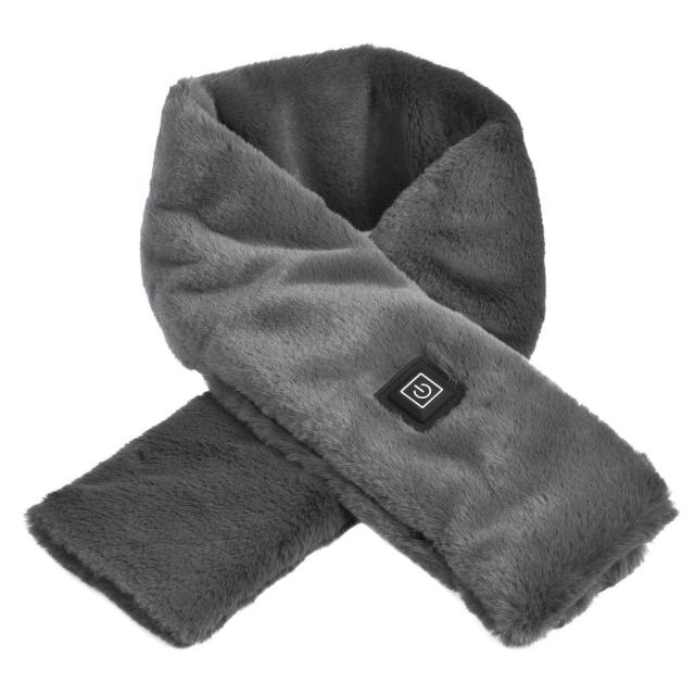 USB Heated Scarf with 3 Temperature Settings, Soft Fleece Winter Scarf, Unisex for Walking and Outdoor Winter Activities | Sansoti