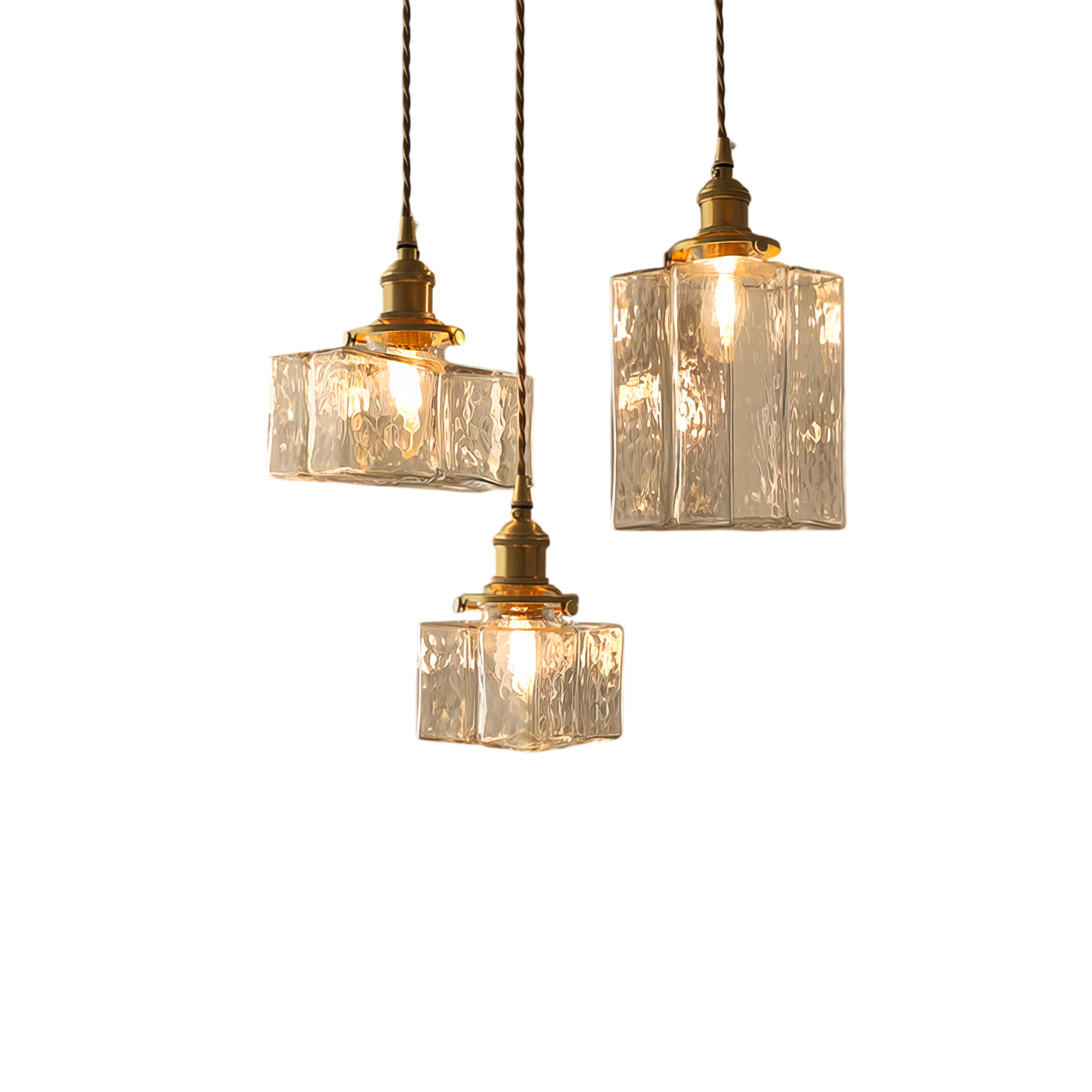 Hängelampe Glas E27 Messing Transparent Esstisch Wohnzimmer Vintage Klassische Beleuchtung Kochinsel Stimmungsleuchte | Restfield