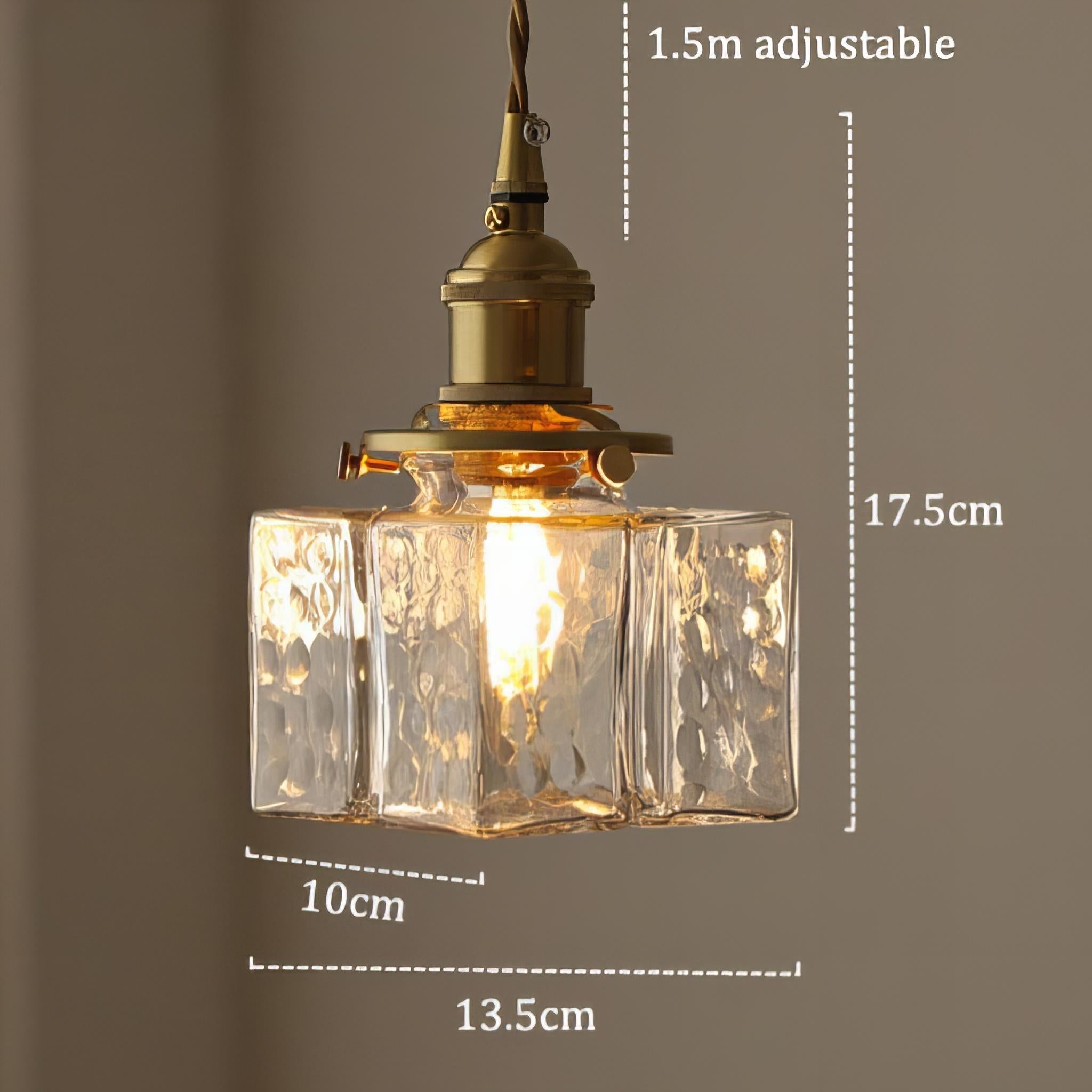 Hängelampe Glas E27 Messing Transparent Esstisch Wohnzimmer Vintage Klassische Beleuchtung Kochinsel Stimmungsleuchte | Restfield