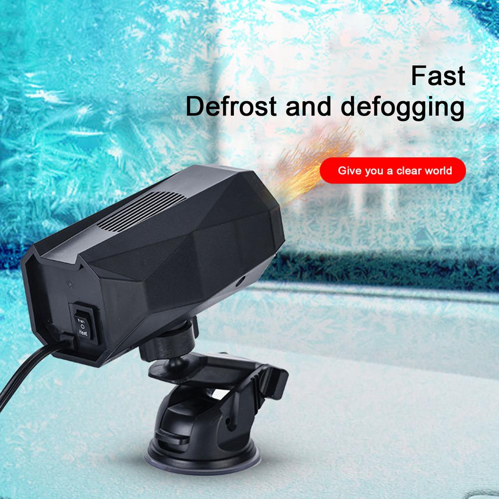 12V/24V Car Window Defroster with Heating and 360° Swivel Base for Fast Defrosting and Safe Winter Driving | Sansoti