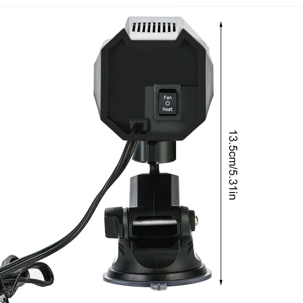 12V/24V Car Window Defroster with Heating and 360° Swivel Base for Fast Defrosting and Safe Winter Driving | Sansoti
