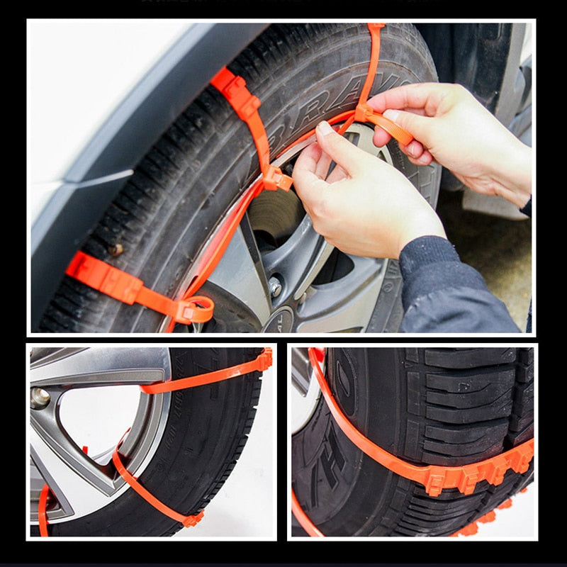 Anti-Slip Sneeuwkettingen voor Auto's 6,5–10,5 Inch Banden SUV Bestelauto Veilig Grip Winter | Sansoti