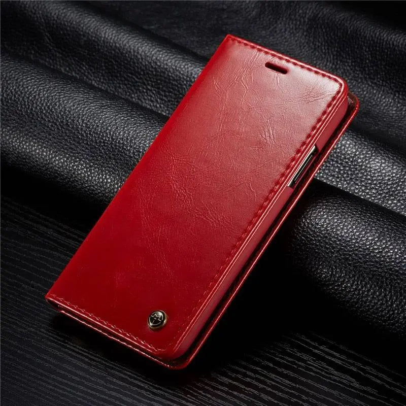 Leather Phone Case iPhone 13 Pro Max Black Brown Camera Protection Grip Stylish Durable Leather Case | Sansoti