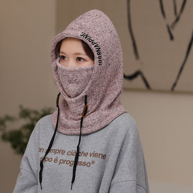 Winter Hat with Visor and Hood, Fleece Lining, Unisex Headwear for Outdoor Hiking and Skiing, Warm Sports Hat | Sansoti