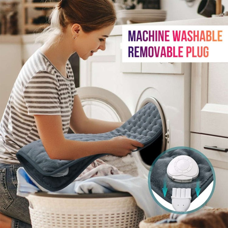 Electric Heating Pad 76x40cm Heat Therapy 10 Temperature Settings Digitally Adjustable Machine Washable | Sansoti