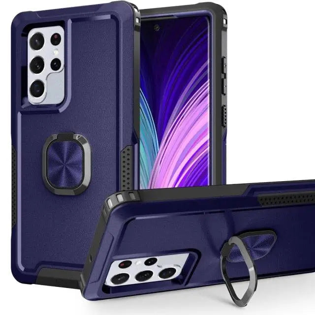 Wytrzymałe etui na telefon z podstawką do Samsung Galaxy S22 Plus Ultra, pełna ochrona, odporne na wstrząsy | Sansoti