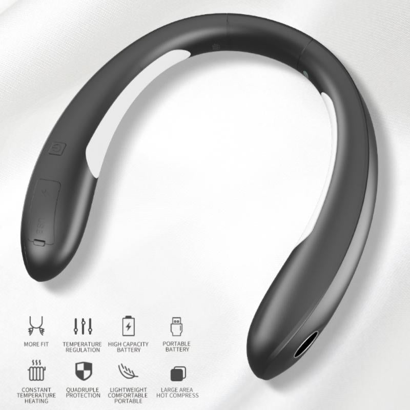 Portable Rechargeable Neck Heating Wrap 8000mAh 3 Temperature Settings Digital Display Neck Warmer for Home | Sansoti