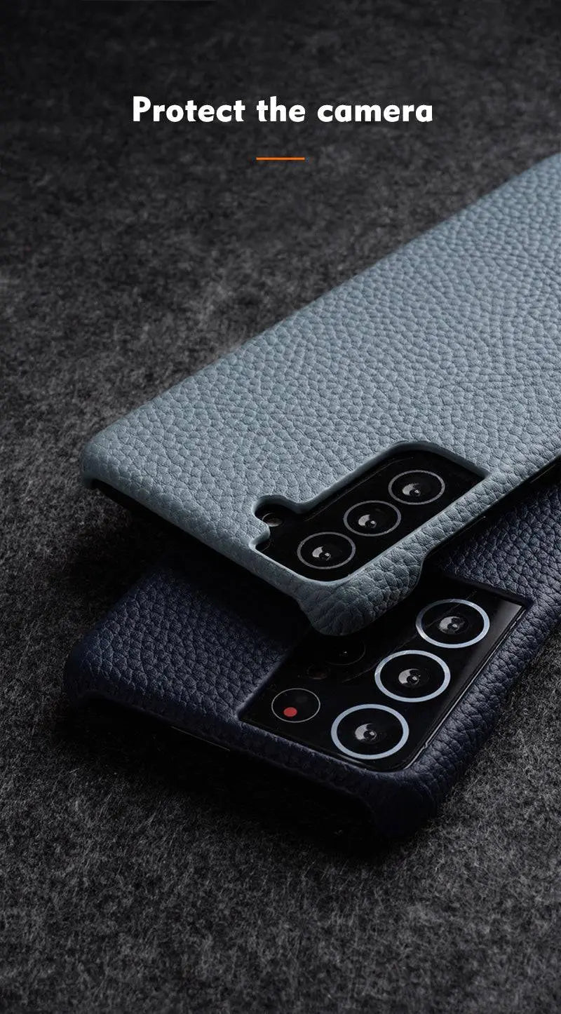 Leather Phone Case with Card Slots for Samsung Galaxy S22 S21 S20 Ultra Plus Stylish Protection | Sansoti