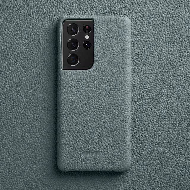 Leather Phone Case with Card Slots for Samsung Galaxy S22 S21 S20 Ultra Plus Stylish Protection | Sansoti
