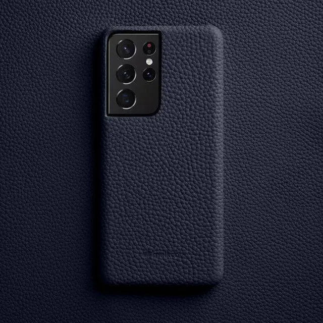 Leather Phone Case with Card Slots for Samsung Galaxy S22 S21 S20 Ultra Plus Stylish Protection | Sansoti