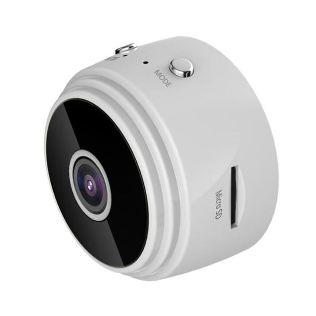 Mini beveiligingscamera draadloos 1080P HD zwart wifi camera nachtzicht 150 graden huis kantoor bewaking | Sansoti
