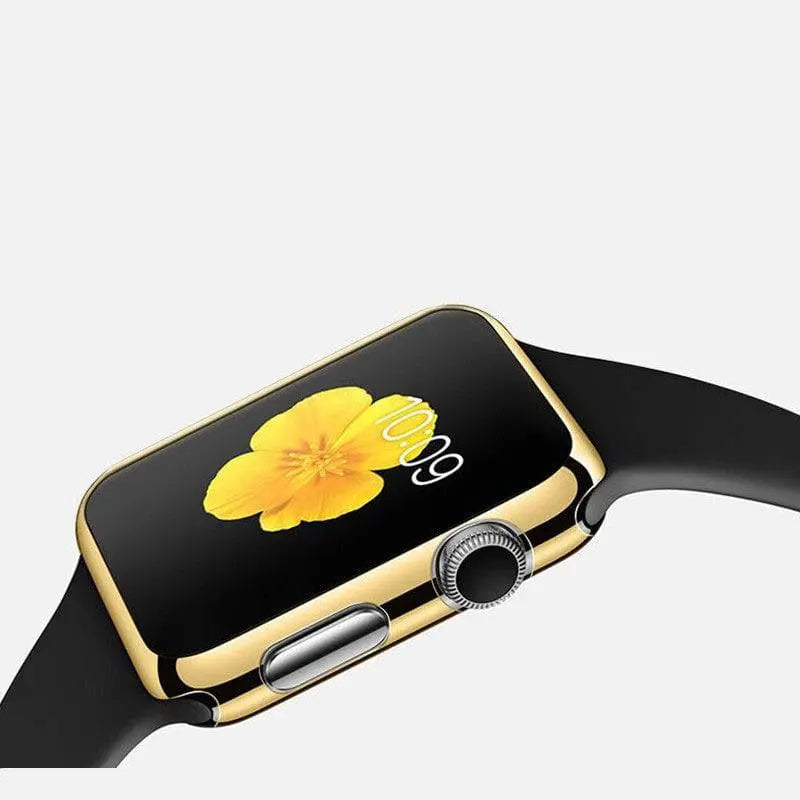 Beschermhoes voor smartwatch 44mm 40mm 42mm 38mm met gehard glas displaybescherming zwart zilver goud rosegoud | Sansoti