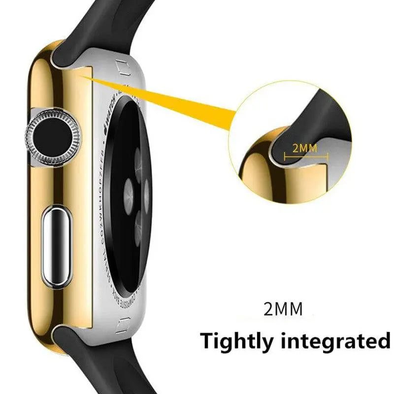 Protective Case for Smartwatch 44mm 40mm 42mm 38mm Series 1-4 Silver Black Rose Gold Blue Watch Accessory | Sansoti