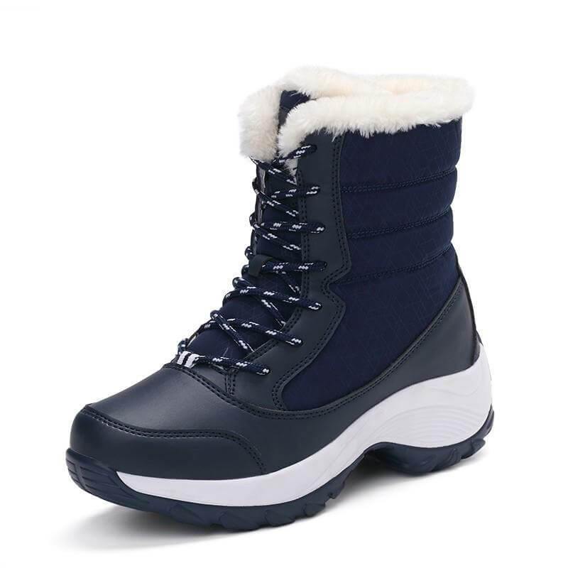 Lined Women's Ankle Boots Water-Repellent Platform Slip-Ons Winter Casual Comfort Walking Shoes Outdoor | Sansoti