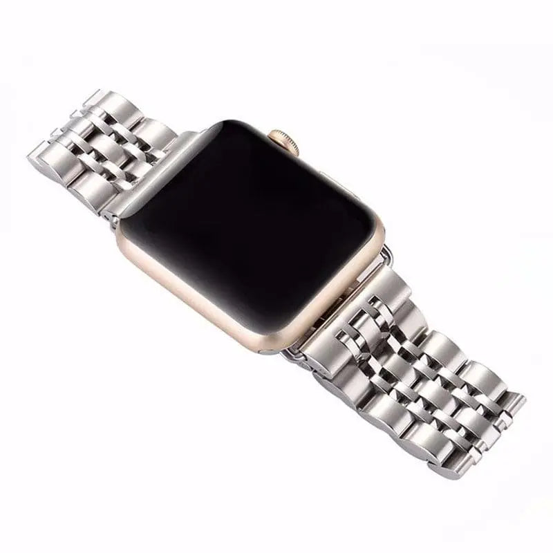 Schakelarmband Smartwatch 38-49mm Siliconen Polsband Sporthorloge Zwart Zilver Goud Verstelbaar Universeel | Sansoti