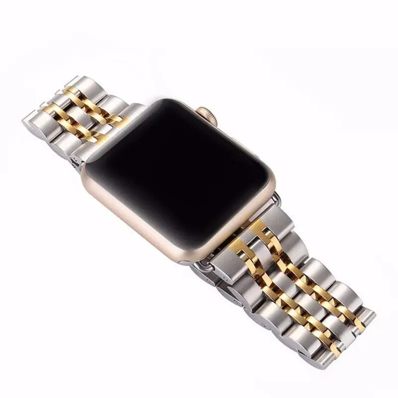 Schakelarmband Smartwatch 38-49mm Siliconen Polsband Sporthorloge Zwart Zilver Goud Verstelbaar Universeel | Sansoti