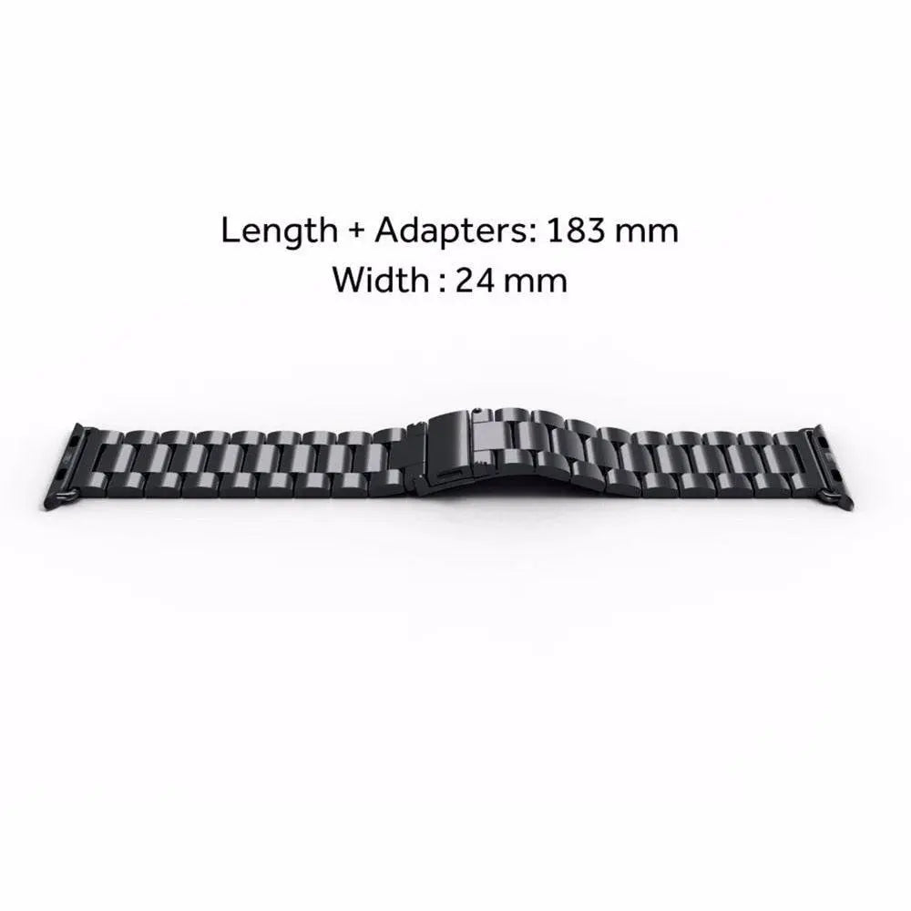 Stainless Steel Link Band Smartwatch 42mm 46mm 49mm Wristband Adjustable Metal Watch Accessory Universal | Sansoti