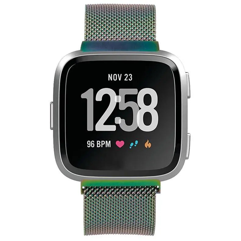 Bracelet de montre réglable en acier inoxydable, maille milanaise avec fermeture magnétique, pour smartwatch, accessoire de bracelet | Sansoti
