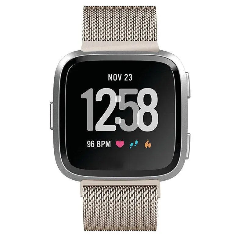 Bracelet de montre réglable en acier inoxydable, maille milanaise avec fermeture magnétique, pour smartwatch, accessoire de bracelet | Sansoti