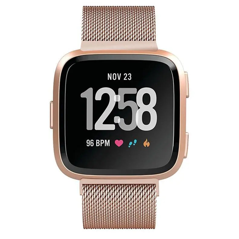 Bracelet de montre réglable en acier inoxydable, maille milanaise avec fermeture magnétique, pour smartwatch, accessoire de bracelet | Sansoti