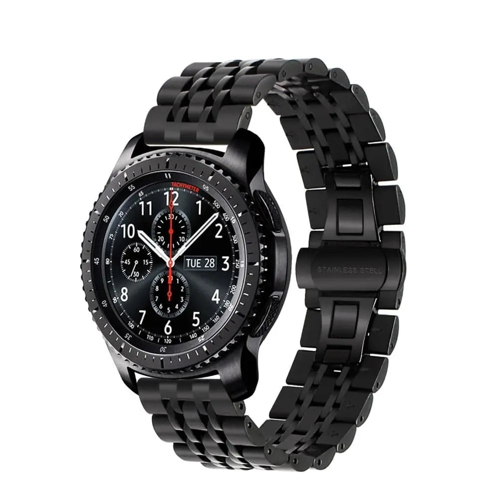 Stainless Steel Watch Band 22mm Smartwatch Wristband Metal Link Band Adjustable Universal Robust | Sansoti
