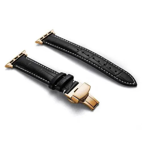 Leather Smartwatch Band Cowhide 42-49mm Adjustable Wristband Sporty Casual Style Watch Accessory | Sansoti