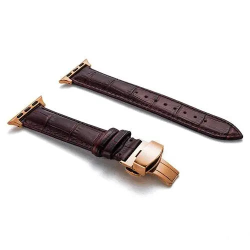 Leather Smartwatch Band Cowhide 42-49mm Adjustable Wristband Sporty Casual Style Watch Accessory | Sansoti