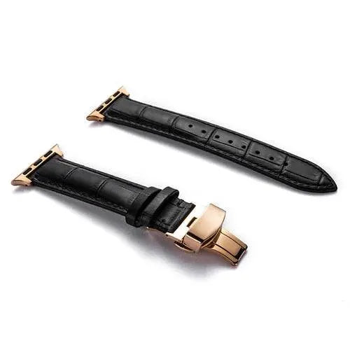 Leather Smartwatch Band Cowhide 42-49mm Adjustable Wristband Sporty Casual Style Watch Accessory | Sansoti