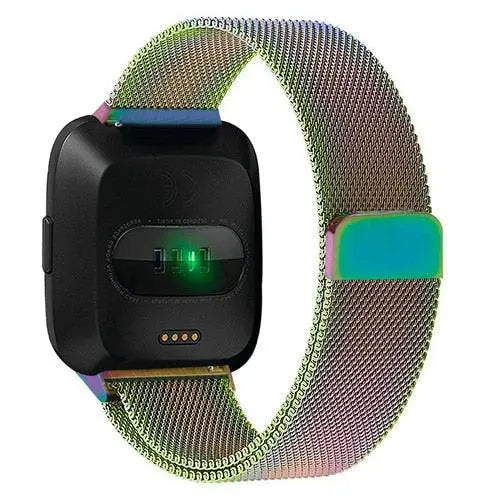 Bracelet de montre réglable en acier inoxydable, maille milanaise avec fermeture magnétique, pour smartwatch, accessoire de bracelet | Sansoti